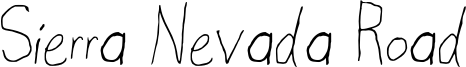 SierraNevadaRoad.otf