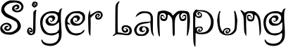 Siger Lampung Font