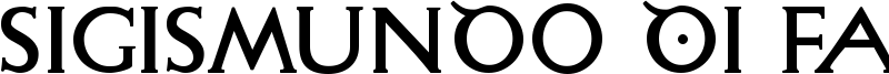 Sigismundo Di Fanti Font