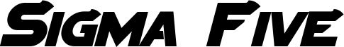 Sigma Five Bold Italic.otf