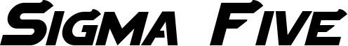 Sigma Five Italic.otf