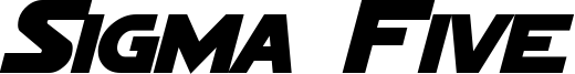 Sigma Five Marquee Bold Italic.otf