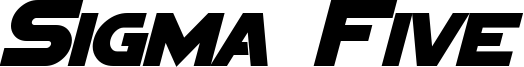 Sigma Five Sans Bold Italic.otf