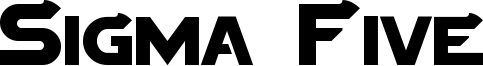 Sigma Five Font