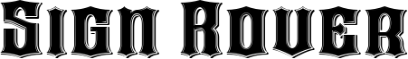 Sign Rover Font