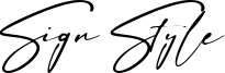 Sign Style Font