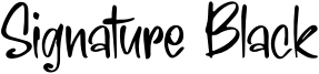 Signature Black Font