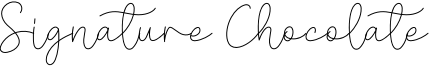 Signature Chocolate Font