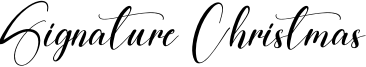 Signature Christmas Font