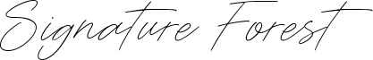 Signature Forest Font