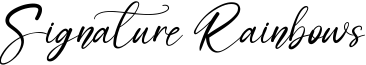 Signature Rainbows Font