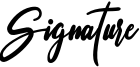 Signature Font