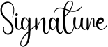Signature Font