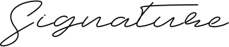 Signature Font