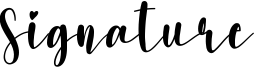 Signature Font