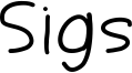 Sigs Font