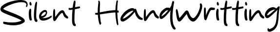 Silent Handwritting Font