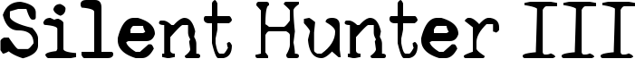 Silent Hunter III Font