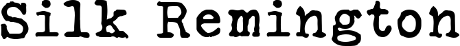 Silk Remington Font