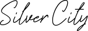 Silver City Font