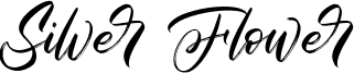 Silver Flower Font