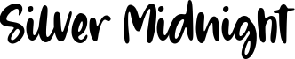 Silver Midnight Font