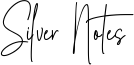 Silver Notes Font