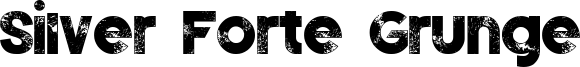 Silver Forte Grunge Font