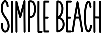 Simple Beach Font