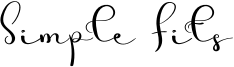 Simple Fits Font