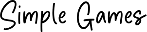 Simple Games Font