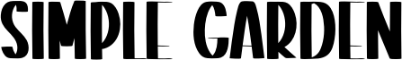 Simple Garden Font