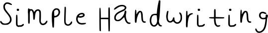 Simple Handwriting Font