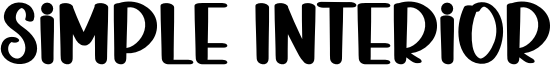 Simple Interior Font