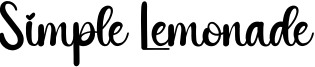 Simple Lemonade Font