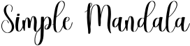 Simple Mandala Font