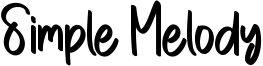 Simple Melody Font