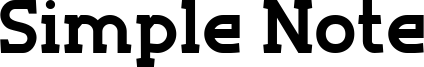 Simple Note Font