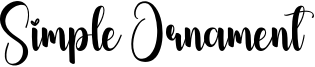 Simple Ornament Font