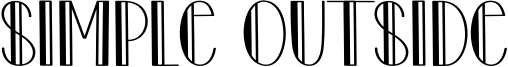Simple Outside Font