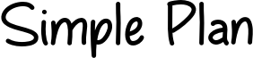 Simple Plan Font