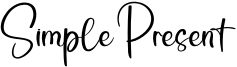Simple Present Font