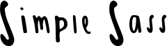 Simple Sass Font