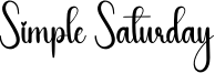 Simple Saturday Font