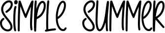 Simple Summer Font