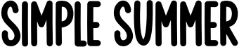 Simple Summer Font