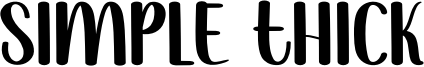 Simple Thick Font