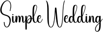 Simple Wedding Font