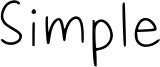 Simple Font