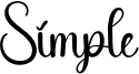 Simple Font